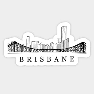 Brisbane Skyline Sticker